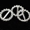 The Ribbon People Club Pack of 400 Silver Rhinestone Round Slip on 0.75"